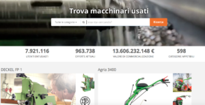 Il portale Trademachines.it permette di acquistare macchinari dell'usato per l'agricoltura.