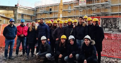 Alcuni momenti della visita degli studenti dell'Oriani agli ex Salesiani, Faenza, 27 novembre 2018 (1)