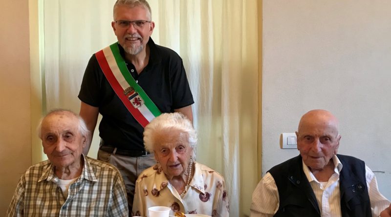100 anni Pezzi Rosa festeggiamenti con sindaco
